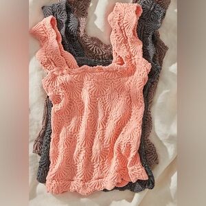 FP Intimately Love letter cami NWOT spring melon